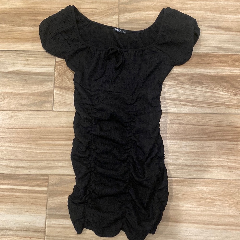 Black Short Sleeve Dress